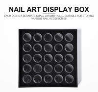 KADS 25pcs Caja de Exhibición de Arte de Uñas con Tapa Herramienta de Almacenamiento de Manicura para Salón de Uñas o Uso Personal - details 0