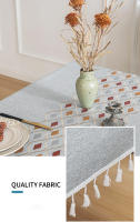 Mantel Bordado Rústico Diseño de Hojas de Café Cubiertas de Mesa Impermeables de Algodón Lineno para Cocina y Sala de Estar - details 16