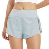 Pantalones cortos deportivos transpirables de secado rápido para mujer para gimnasio y fitness - details 4