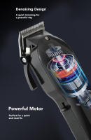 Cortadora de pelo eléctrica profesional para hombres, recortadora de barba, cortadora de pelo recargable por USB, máquina de corte de pelo - details 1