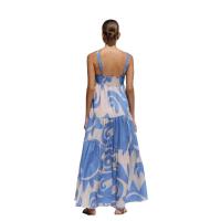 Vestidos largos de playa estampados para mujer, vestido largo bohemio con tirantes finos para vacaciones, informal, A-e, verano 2024 - details 22