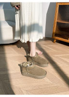 Nuevo invierno de lana-cuero zapatos de algodón de aumento integrados botas de cuero genuino botas de nieve cálidas y esponjosas - details 20