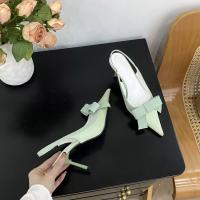 Stiletto tacones altos bolsa francesa cabeza sandalias zapatos de hadas nuevo temperamento arco puntiagudo solo zapatos - details 24