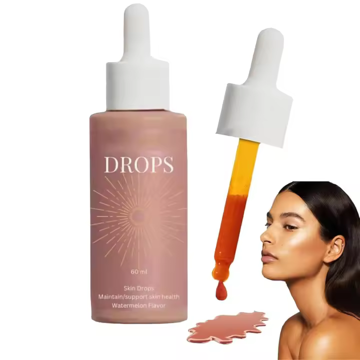 2025 Nuevas gotas de bronceado sin sol, bebida Zerias Tannings Drops U, que mejoran su tono natural, para todo tipo de piel (1 botella) - 1
