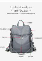 Mochilas para mujer, bolsas de libros informales, bolsas traseras de moda para mujer, bolsa de viaje impermeable, diseño Vertical de gran capacidad, antirrobo - details 9