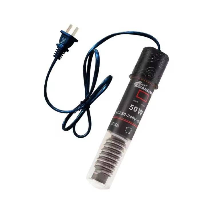 Mini calentador de acuario 25/50/75W automático 26 ° Varilla calefactora para pecera C con ventosa, calentador Betta de temperatura constante para el hogar - 1