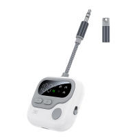 Receptor y transmisor de Audio Bluetooth 5,4, 3,5 MM, AUX, compatible con tarjeta TF, micrófono, adaptador inalámbrico para coche, avión, TV y PC - details 19