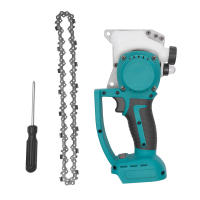 Motosierra eléctrica con batería de 120 W y 8 pulgadas, minisierra de mano, potente, portátil - details 4