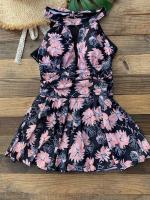 Traje de baño de una pieza de talla grande para mujer, traje de baño grande con falda, monokini vintage, 2023 - details 6