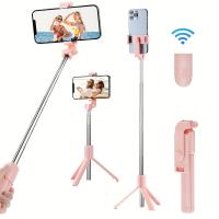 1pc Palo selfie universal ajustable con conectividad inalámbrica, trípode de material ABS para smartphones, compatible con varios modelos para selfies, fotografía callejera y transmisión en vivo. - details 5