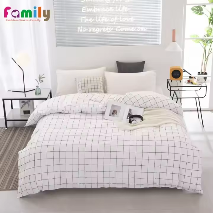 Funda de Edredón Sencilla Cubierta de Cama Doble Individual Reina Rey Tamaño Microfibra Suave y Cómoda Sin Funda de Almohada - 1