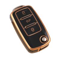 Funda TPU para Llave Remota de Coche Adecuada para Volkswagen VW Polo, Golf, Passat, Tiguan, Beetle, Caddy, T5, Eos, Skoda Octavia, Leon, Altea - details 0