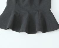 OUWU- Blusas Ajustadas Con Volantes Para Mujer, Cuello Redondo, Sin Mangas, Cremallera Lateral, Camisas Femeninas, Tops Elegantes, Moda - details 7