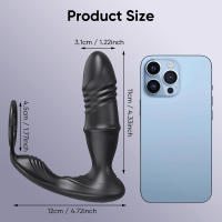 Vibrador con aplicación para masajeador de próstata con empuje masculino para hombres, tapón Anal Gay, tapón Anal remoto inalámbrico, juguete sexual para parejas - details 4