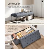 Almohada de Almacenamiento Patas40 x 110 x 40 cm Soporte hasta 300kg Para Sala de Estar Dormitorio - details 3