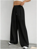 Pantalones de pierna ancha de cintura con cordón - details 3