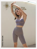 Movimiento de deportes sujetador sin costuras de soporte elástico Y diseño en forma de secado rápido de Yoga Fitness ABE - details 8