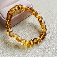 Pulsera De Ámbar Natural Con Flores De Ámbar, Pulsera De Cuentas Cuadradas Geométricas, Regalo De Joyería Para Hombres Y Mujeres - details 4
