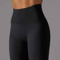 Leggings de yoga sin costuras para mujer, ropa deportiva de entrenamiento, pantalones deportivos de cintura alta - details 7