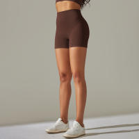 Hamidou-pantalones cortos de Yoga para mujer, Shorts deportivos de cintura alta, sin costuras, con realce de glúteos, para gimnasio, entrenamiento de verano - details 45