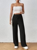 Pantalones de Moda para Mujer de Cintura Elástica Pantalones de Nylon Vintage de Cintura Recta y Cinturón Elástico Tendencia 2025 - details 1