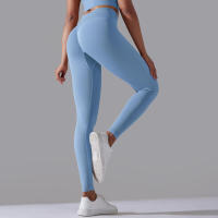 Pantalones de yoga sin costuras para mujer, ropa deportiva Fiess, leggings de cintura alta, pantalones de ejercicio para correr, 11 colores - details 47