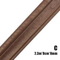 Moldura de Base de Pared Adhesiva y Flexible Edge de Pared de Espuma PE para Baño, Sala de Estar, Cocina Decoración de Paredes Ligera - details 2