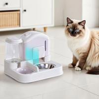 Alimentador de agua automático 2 en 1 para gatos, cuenco de comida para perros y gatos desmontable de gran capacidad, a prueba de derrames, separación en seco y húmedo, cuenco doble para perros - details 2