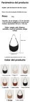 Bolsa de media luna bolsa retro de sillín nicho moda hombro axilas bolsa bolsa de mensajero - details 0
