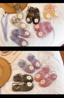 Sandalias de niña con flores, zapatos de gelatina tejida para bebé de 3 a 9 años - details 31