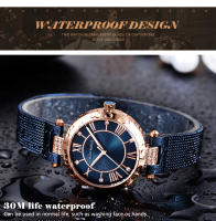 Reloj de cuarzo MINI FOCUS para mujer con esfera de diamantes, movimiento japonés, reloj delgado resistente al agua, pulsera de malla de acero inoxidable - details 5