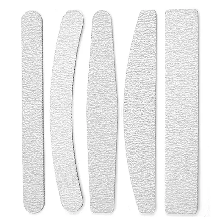 Juego de limas grises para uñas, accesorios para manicura y pedicura, lijadora de doble cara, 5 unids/lote - 1