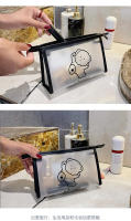 Bolsa de maquillaje portátil para viajes, gran capacidad, alta estética, estilo coreano moderno, impermeable, adecuada para estudiantes - details 6