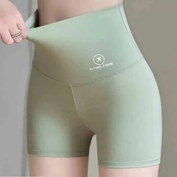 Pantalones cortos deportivos sin costuras para mujer, ropa interior ajustada, moldeadora de cuerpo, Fitness, Jogging, realce de glúteos, pantalones cortos de cintura alta - 1