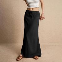 Vacaciones Verano Maxi Cordón Cintura baja A e Faldas casuales Falda larga ajustada Playa Ropa de mujer - details 32