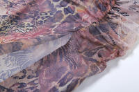 Short holgado para mujer, estampado de orejas de madera, cuello con tirantes, nuevo - details 15