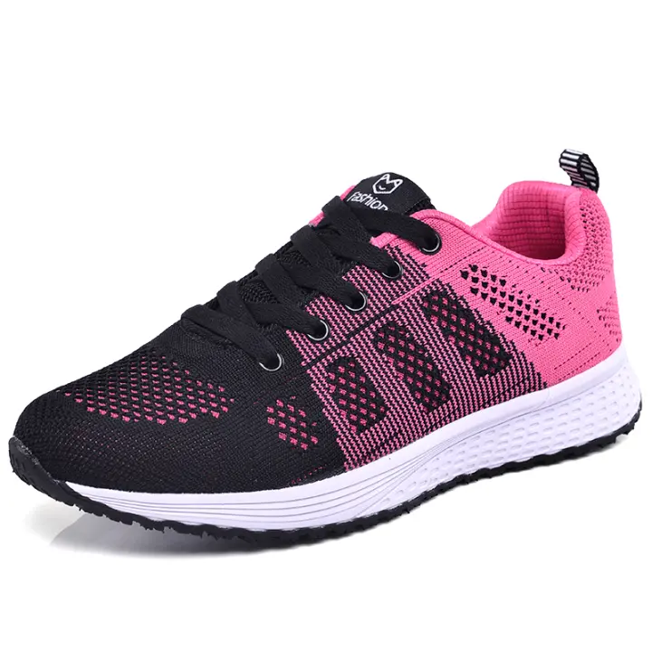 Zapatillas de correr de malla transpirable para mujer, Tenis ligeros para exteriores, zapatillas deportivas informales para caminar - 1