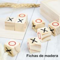Tres en raya XO de madera para el entrenamiento educativo de la lógica y el pensamiento de los niños, Juegos interactivos de sobremesa para dos jugadores - details 3