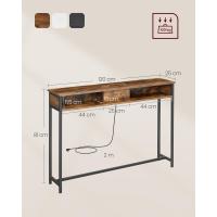 Mueble Bajo con Multienchufe Sofá de 2 Compartimentos Carga Oculta Ahorro de Espacio - details 11