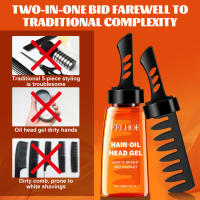 Men's Is Easy To Rinse, Long-Lasting, Refreshing, Fast Drying, And Non Greasy. It Has A Natural Hair Oil Comb Design - details 8