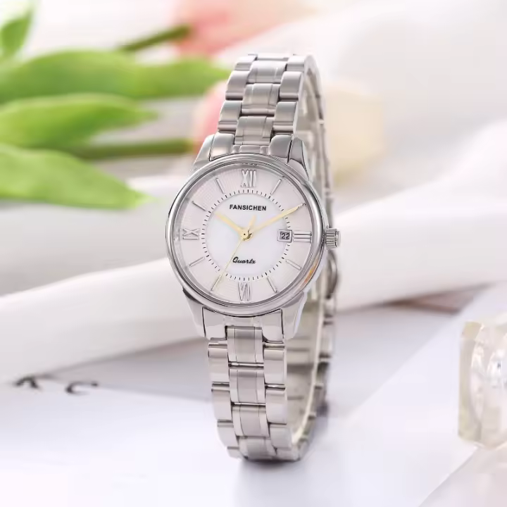 【Italia 2025 Gran oferta】Reloj de Mujer con Pulsera Joyería - Diseño Europeo Minimalista, Cuarzo con Calendario, Resistente al Agua 30M, Pulido Brillante Oro Rosa - Elegancia para uso diario y eventos - 1