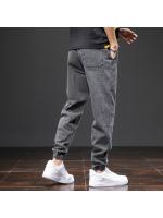Pantalones Cargo Harem Para Hombre Negro Azul Estilo Callejero Primavera Verano Denim Midweight Cierre Con Cordón Talla Grande Hasta 8XL - details 21