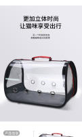 Nueva bolsa transparente para salidas de gatos, bolsa para mascotas, bolsa portátil para salidas, bolsa de hombro para mascotas. - details 5