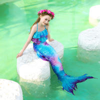 Traje de baño de cola de sirena para niños y niñas, bañador con Monofin - details 10