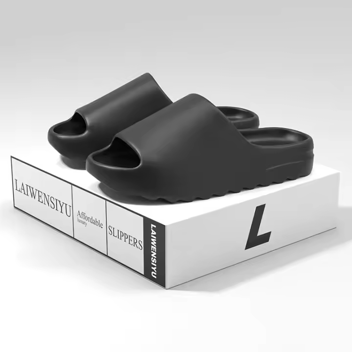 Pantuflas de plataforma suave y gruesa para el hogar unisex antideslizantes - 1