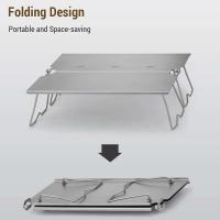 Mesa plegable de titanio para barbacoa de camping, picnic al aire libre, mochilero - details 4