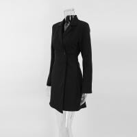 Vestido negro estilo traje diseño de viaje sentido elegante falda corta de moda para mujer - details 7