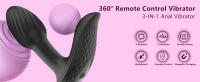 360 °   Masajeador de próstata giratorio Vibrador de control remoto, masturbador masculino y consolador de clítoris femenino Vibradores portátiles de masaje con 9 vibraciones, juguetes sexuales para adultos - details 0