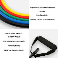 Banderas de Yoga de Resistencia 5 Niveles Agarre Deportivo Elástico Entrenamiento de Músculos para Gimnasio en Casa Tubo de Goma - details 4