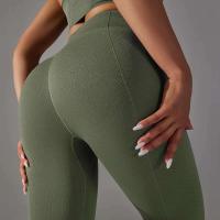 Hamidou-mallas sin costuras para mujer, mallas deportivas de cintura alta para entrenamiento, correr, Fitness, gimnasio, Scrunch Butt, ropa deportiva - details 18